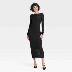a new day | Dresses | Nwt A New Day Elegant Black Long Sleeve Dress Xs |  Poshmark